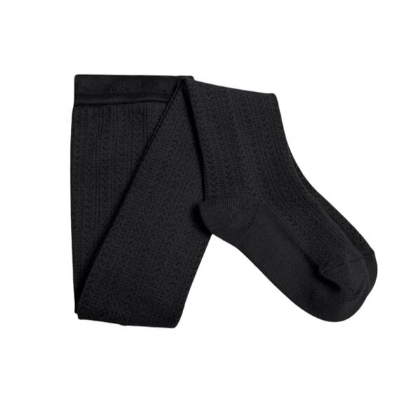 NWOT Collegien Pointelle Angelic Tights (Black) Size 5/6 - Picture 1 of 4